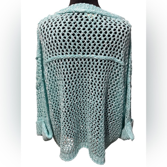 POL Oversized Teal Sweater- NWOT, Size Small - Picture 8 of 8